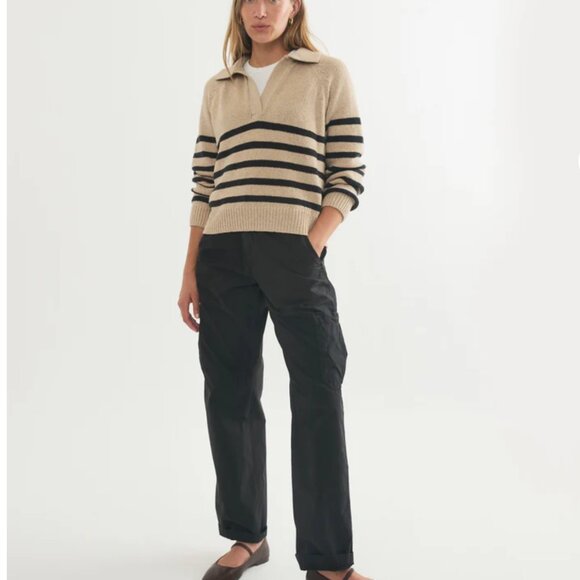 NWT Marine Layer Jo Wide Leg Cargo Pant - Picture 2 of 11